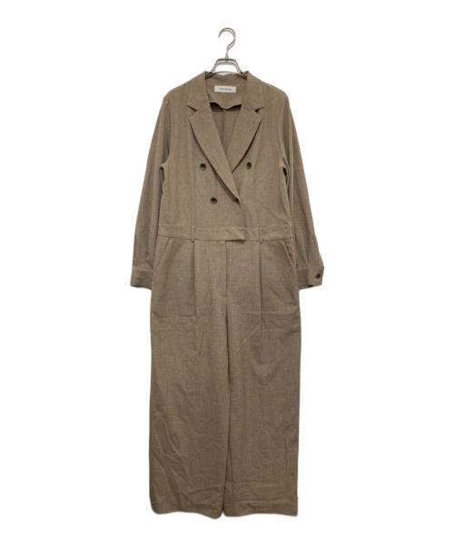 THE PAUSE(ザポーズ)（ザポーズ）THE PAUSE（ザポーズ） (ザポーズ) テーラーカラージャンプスーツ ブラウン サイズ:Fの古着・服飾アイテム