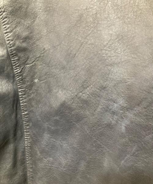 French Military（フレンチミリタリー）French Military (フレンチミリタリー) 70’s フライトレザージャケット　french military　 Leather Pilot Jacket ネイビー サイズ:表記なしの古着・服飾アイテム