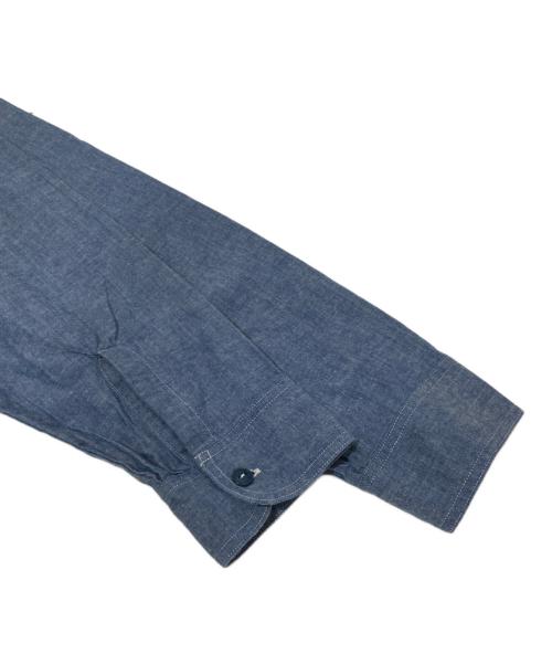 THE REAL McCOY'S（ザ・リアルマッコイズ）THE REAL McCOY'S (ザ・リアルマッコイズ) U.S. NAVY CHAMBRAY SHIRT L/S スカイブルー サイズ:15の古着・服飾アイテム