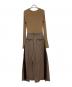 sacai (サカイ) Suiting x Knit Dress スーチングニットドレスワンピース 22-05909 ブラウン サイズ:1：30000円