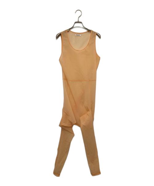 FUMIKA UCHIDA（フミカウチダ）FUMIKA UCHIDA (フミカウチダ) Stretch Taffeta/LAYERED CROPPED TOP オレンジ サイズ:34の古着・服飾アイテム