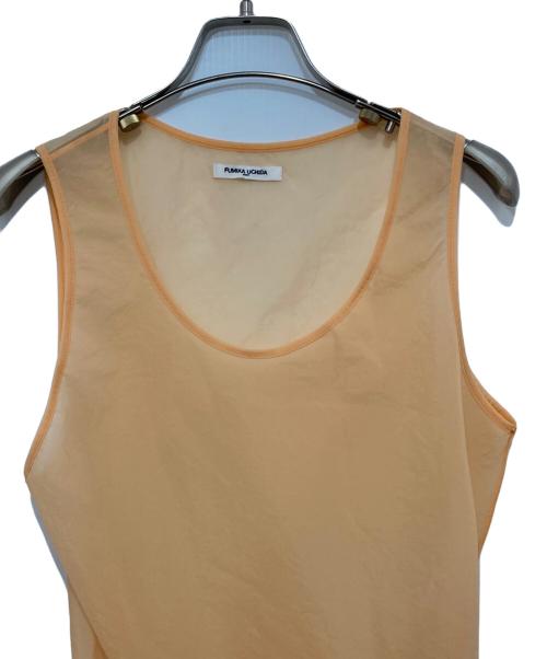 FUMIKA UCHIDA（フミカウチダ）FUMIKA UCHIDA (フミカウチダ) Stretch Taffeta/LAYERED CROPPED TOP オレンジ サイズ:34の古着・服飾アイテム