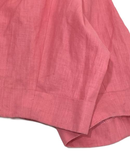 INSCRIRE（アンスクリア）INSCRIRE (アンスクリア) リネンパンツ ピンク サイズ:36の古着・服飾アイテム