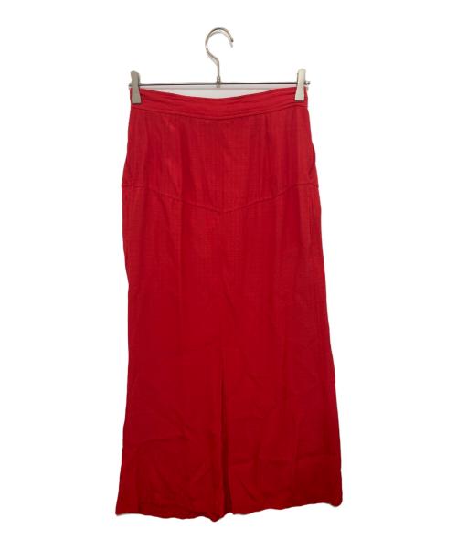 JANE SMITH（ジェーンスミス）JANE SMITH (ジェーンスミス) WRAP LONG SKIRT レッド サイズ:36の古着・服飾アイテム