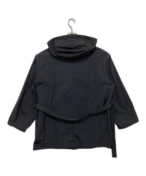 AURALEE（オーラリー）AURALEE (オーラリー) HIGH DENSITY COTTON POLYESTER CLOTH HOODED BLOUSON ブラックの古着・服飾アイテム