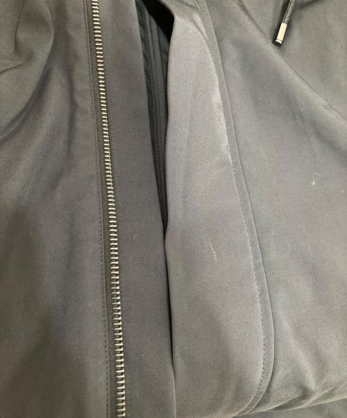 AURALEE（オーラリー）AURALEE (オーラリー) HIGH DENSITY COTTON POLYESTER CLOTH HOODED BLOUSON ブラックの古着・服飾アイテム