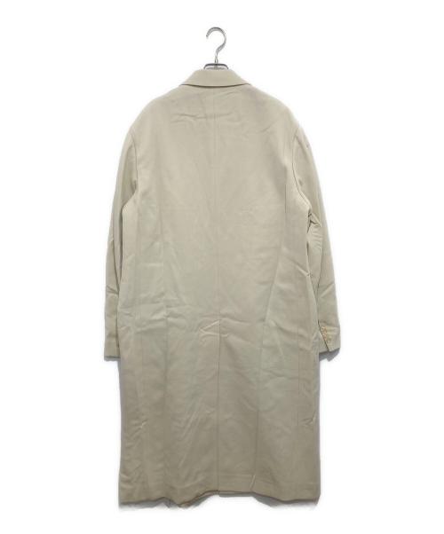 AURALEE（オーラリー）AURALEE DOUBLE CLOTH HIGH COUNT WOOL CHESTERFIELD COAT（ダブルスロスハイカウントウールチェスターフィールドコート）A24SC01RU / チェスターコート アイボリー サイズ:5の古着・服飾アイテム