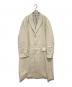 AURALEE（オーラリー）の古着「DOUBLE CLOTH HIGH COUNT WOOL CHESTERFIELD COAT（ダブルスロスハイカウントウールチェスターフィールドコート）A24SC01RU / チェスターコート」｜アイボリー