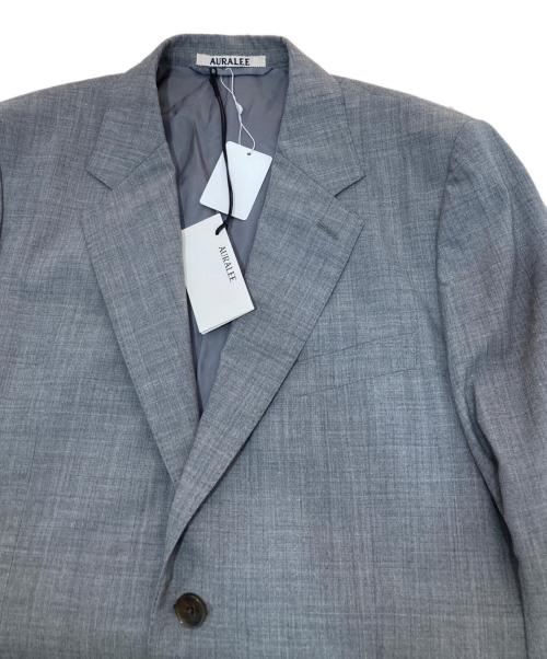 AURALEE（オーラリー）AURALEE (オーラリー) SUPER FINE TROPICAL WOOL JACKET グレー サイズ:4の古着・服飾アイテム