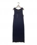 AURALEEオーラリー）の古着「HOMESPUN SUMMER TWEED MESH DRESS」｜ネイビー