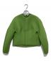 AURALEE（オーラリー）の古着「SPONGE TROPICAL WOOL NO COLLAR BLOUSON」｜グリーン
