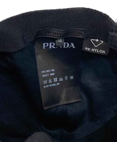PRADA（プラダ）PRADA (プラダ) ナイロン キャップ ブラック サイズ:Mの古着・服飾アイテム