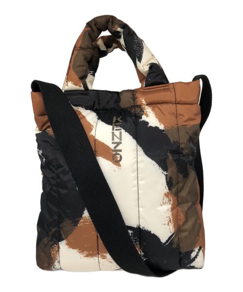 KENZO（ケンゾー）KENZO (ケンゾー) キルティング2WAYショルダーバッグ ホワイトの古着・服飾アイテム