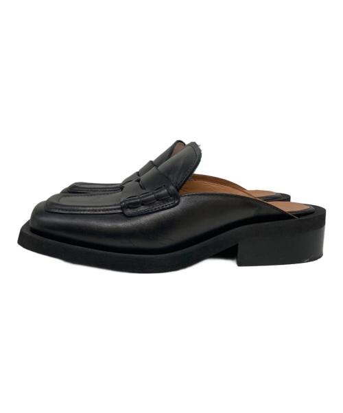 GANNI（ガニー）GANNI (ガニー) スクエアトゥローファー ブラック サイズ:36の古着・服飾アイテム