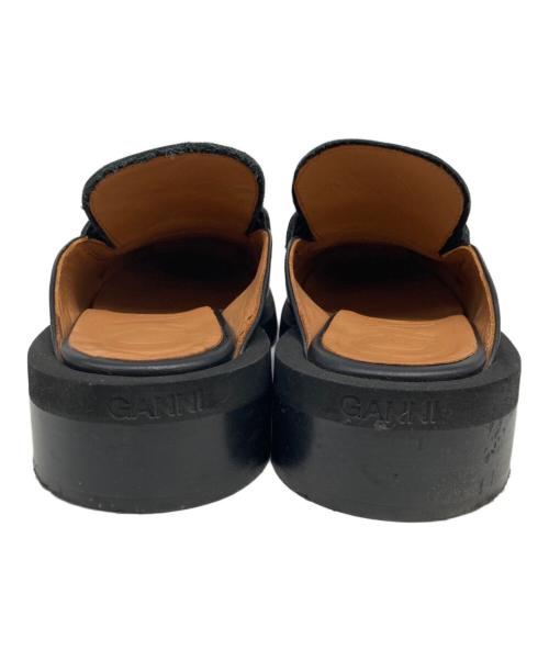 GANNI（ガニー）GANNI (ガニー) スクエアトゥローファー ブラック サイズ:36の古着・服飾アイテム