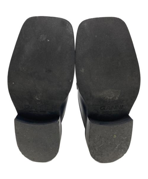 GANNI（ガニー）GANNI (ガニー) スクエアトゥローファー ブラック サイズ:36の古着・服飾アイテム