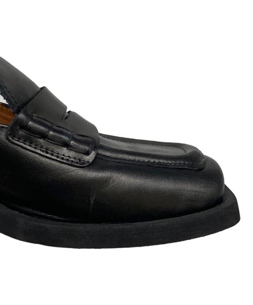 GANNI（ガニー）GANNI (ガニー) スクエアトゥローファー ブラック サイズ:36の古着・服飾アイテム