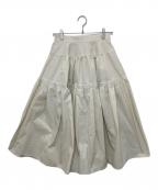 SEVEN TEN by MIHO KAWAHITOセブン テン バイ ミホ カワヒト）の古着「ティアードスカート」｜ホワイト