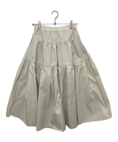 SEVEN TEN by MIHO KAWAHITO（セブン テン バイ ミホ カワヒト）SEVEN TEN by MIHO KAWAHITO (セブン テン バイ ミホ カワヒト) ティアードスカート ホワイト サイズ:Sの古着・服飾アイテム