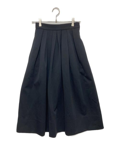 SHE TOKYO（シートーキョー）SHE TOKYO (シートーキョー) タックボリュームスカート ブラック サイズ:34の古着・服飾アイテム