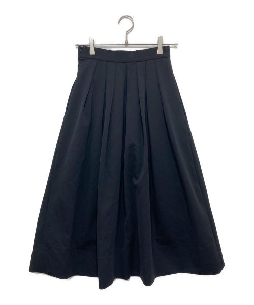 SHE TOKYO（シートーキョー）SHE TOKYO (シートーキョー) タックボリュームスカート ブラック サイズ:34の古着・服飾アイテム