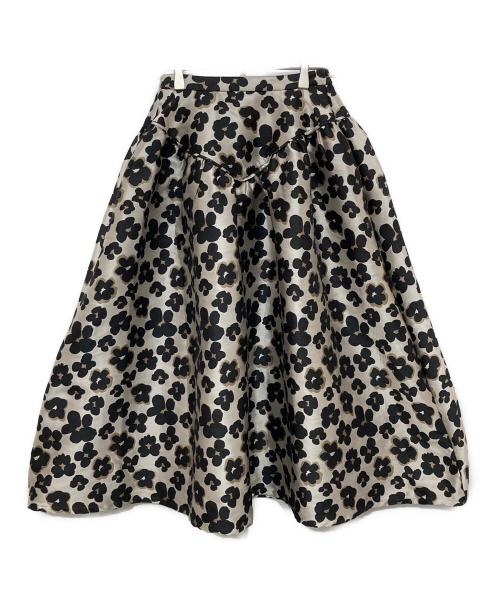 obliM（オブリ）obliM (オブリ) 米沢別注フラワーレオパードスカート ベージュの古着・服飾アイテム