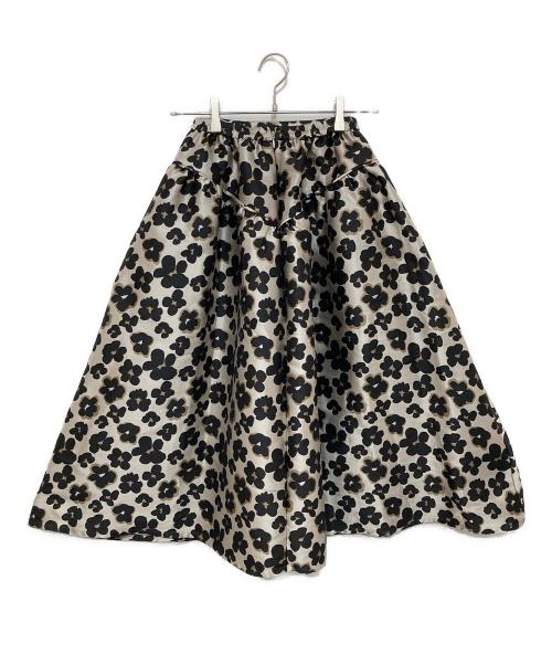 obliM（オブリ）obliM (オブリ) 米沢別注フラワーレオパードスカート ベージュの古着・服飾アイテム