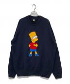 THE SIMPSONS(ザ シンプソンズ)×KITH(キス)ザ シンプソンズ×キス）の古着「コラボコットンニット」｜ネイビー