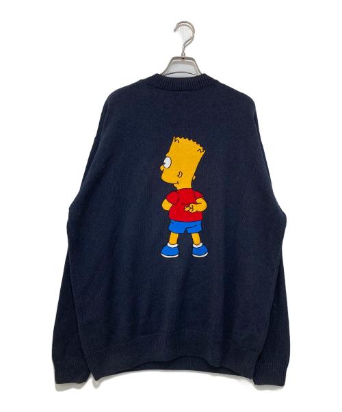 THE SIMPSONS(ザ シンプソンズ)（ザ シンプソンズ）THE SIMPSONS(ザ シンプソンズ) (ザ シンプソンズ) KITH(キス) (キス) コラボコットンニット ネイビー サイズ:Lの古着・服飾アイテム