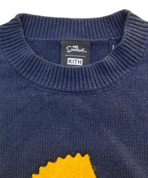 THE SIMPSONS(ザ シンプソンズ)（ザ シンプソンズ）THE SIMPSONS(ザ シンプソンズ) (ザ シンプソンズ) KITH(キス) (キス) コラボコットンニット ネイビー サイズ:Lの古着・服飾アイテム