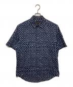 LOUIS VUITTONルイ ヴィトン）の古着「モノグラム半袖シャツ」｜ネイビー