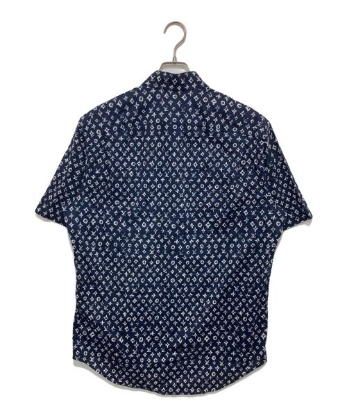 LOUIS VUITTON（ルイ ヴィトン）LOUIS VUITTON (ルイ ヴィトン) モノグラム半袖シャツ ネイビー サイズ:XLの古着・服飾アイテム