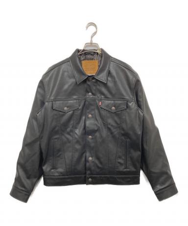 中古・古着通販】LEVI'S (リーバイス) LEATHER TRUCKER JACKET
