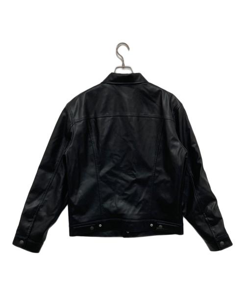 LEVI'S（リーバイス）LEVI'S (リーバイス) LEATHER TRUCKER JACKET ブラック サイズ:Mの古着・服飾アイテム