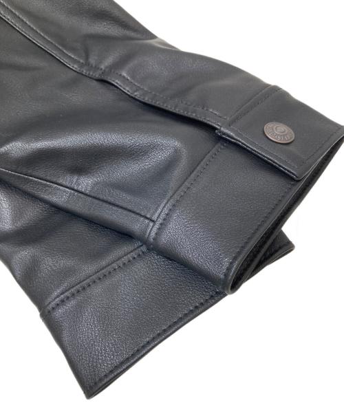 LEVI'S（リーバイス）LEVI'S (リーバイス) LEATHER TRUCKER JACKET ブラック サイズ:Mの古着・服飾アイテム