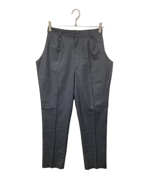 Bibiy.（ビビィ）Bibiy. (ビビィ) ストライプスラックス グレー サイズ:Mの古着・服飾アイテム