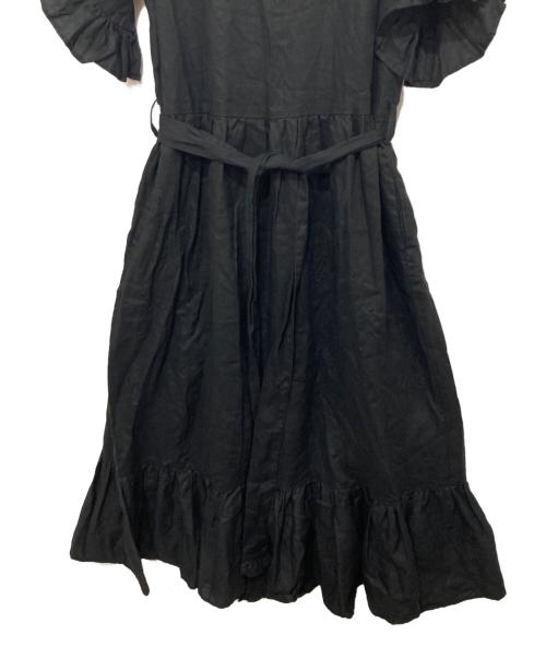 TSURU by MARIKO OIKAWA（ツルバイマリコオイカワ）TSURU by MARIKO OIKAWA (ツルバイマリコオイカワ) リネンワンピース ブラック サイズ:Ｆの古着・服飾アイテム