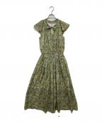 OBLIオブリ）の古着「シフォンフラワーワンピース」｜イエロー