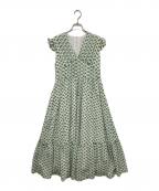 OBLIオブリ）の古着「刺繍フリルワンピース」｜ホワイト