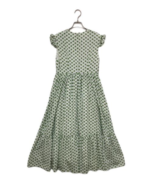 OBLI（オブリ）OBLI (オブリ) 刺繍フリルワンピース ホワイトの古着・服飾アイテム