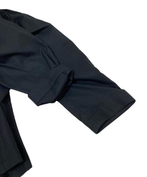 cygne（シーニュ）cygne (シーニュ) ビッグカラー パワーショルダーブラウス ブラック サイズ:1の古着・服飾アイテム