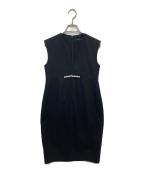 YOKO CHANヨーコチャン）の古着「スリットドレス ウエストパール ワンピース」｜ブラック