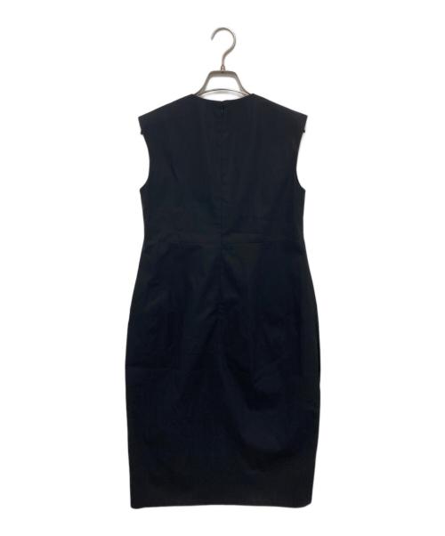 YOKO CHAN（ヨーコチャン）YOKO CHAN (ヨーコチャン) スリットドレス ウエストパール ワンピース ブラック サイズ:36の古着・服飾アイテム