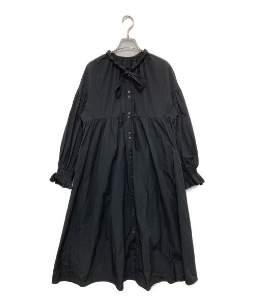 machatt（マチャット）machatt (マチャット) リボンバックティアードドレスワンピース ブラック サイズ:Fの古着・服飾アイテム