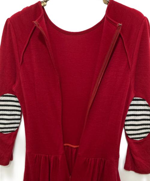 BORDERS at BALCONY（ボーダーズアットバルコニー）BORDERS at BALCONY (ボーダーズアットバルコニー) JERSEY MAXI DRESS(ジャージーマキシドレス) ワンピース　B D1821-2K-06 レッド サイズ:36の古着・服飾アイテム