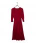 BORDERS at BALCONY（ボーダーズアットバルコニー）の古着「JERSEY MAXI DRESS(ジャージーマキシドレス) ワンピース　B D1821-2K-06」｜レッド