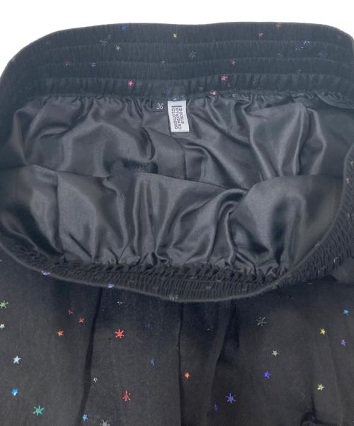 DOUBLE STANDARD（ダブルスタンダード）DOUBLE STANDARD (ダブルスタンダード) スターティアードスカート ブラック サイズ:36の古着・服飾アイテム