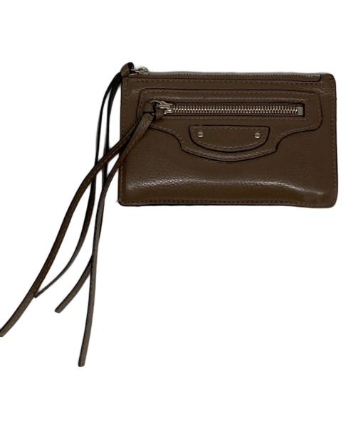 BALENCIAGA（バレンシアガ）BALENCIAGA (バレンシアガ) ネオクラシックコインカードホルダー ブラウンの古着・服飾アイテム