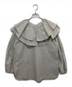 T-mat Masaki-Parisティーマット マサキ パリス）の古着「フリルブラウス」｜グレー