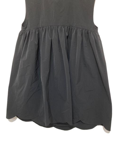 YOKO CHAN（ヨーコチャン）YOKO CHAN (ヨーコチャン) ヘムスカラップブラウス ブラック サイズ:36の古着・服飾アイテム